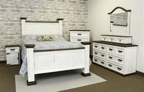 LMT | Oasis White Washed Rustic Bedroom Set | Dallas Designer Furniture