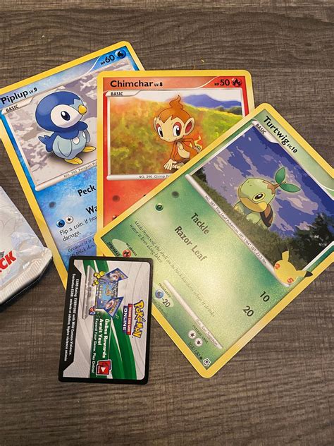 Jumbo Pokemon Cards First Partner Pack TurtwigChimchar | Etsy