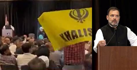 Khalistani protestors interrupt Rahul Gandhi’s speech in the USA with slogans against Indira ...