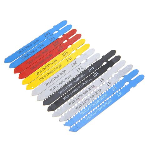 14pcs Assorted T shank Jigsaw Blades High Quality Metal Steel Jigsaw Blades Set For Cutting ...