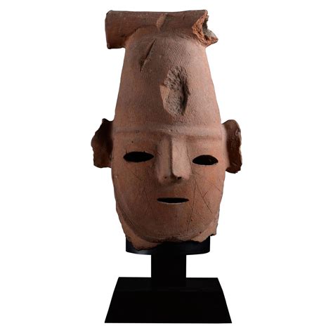 Superb Ancient Japanese Kofun Haniwa Head, 300 Ad For Sale at 1stdibs