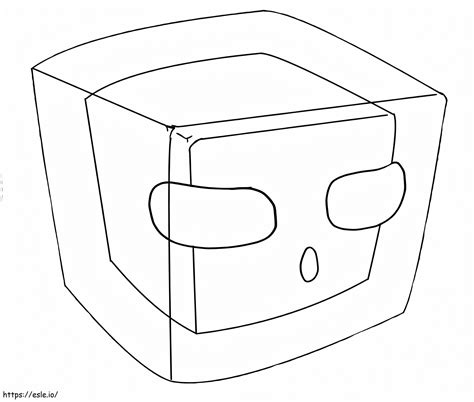 Slime Minecraft coloring page