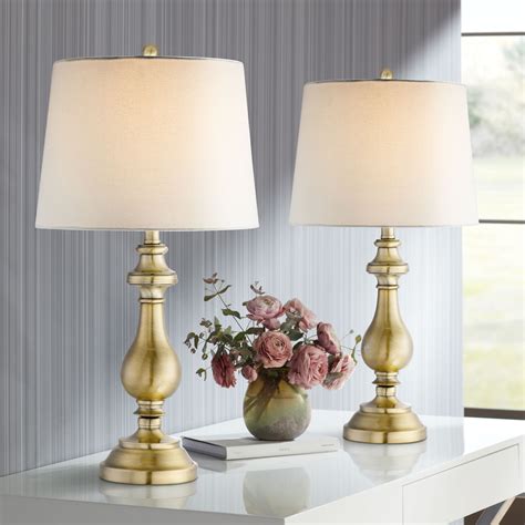 Regency Hill Fairlee Traditional Table Lamps Set of 2 26" High Antique ...