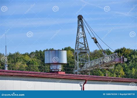 Assembly Crane. Installation Work during the Installation of a Tower ...