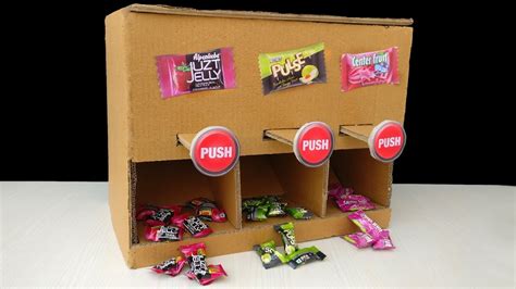 How to Make Candy Vending Machine at Home | DIY Candy Dispenser | ของ ...