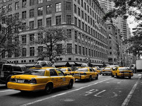 New York Yellow Taxi Photograph by New York