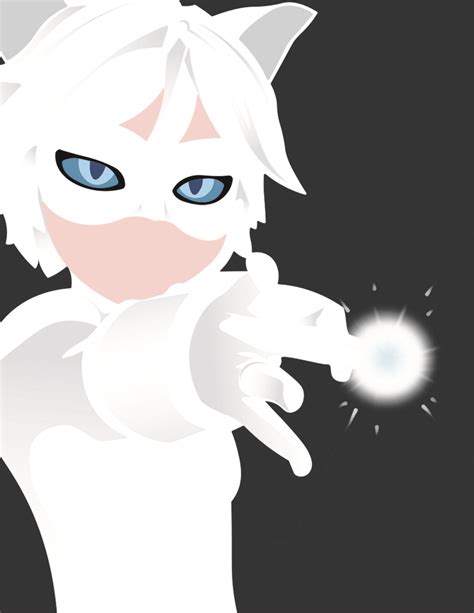Chat Blanc Fan Art made by me in illustrator + photoshop. Hope you guys like it. : r ...