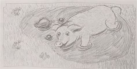 Pig's mud bath by gregdou on DeviantArt