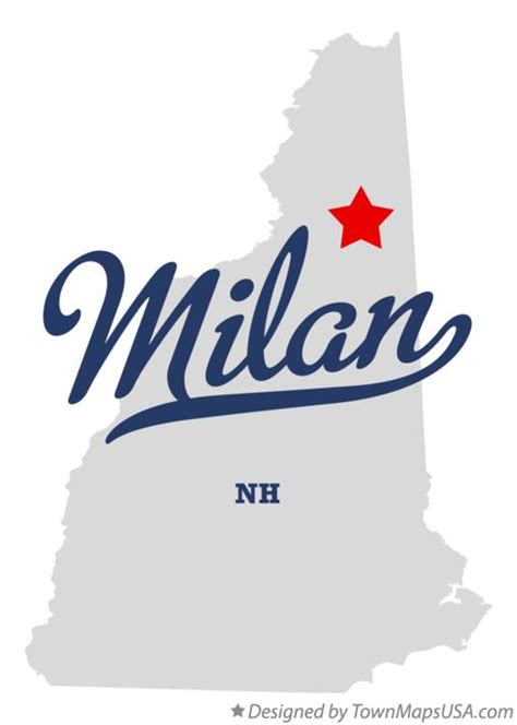 Map of Milan, NH, New Hampshire