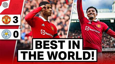 Man United 3-0 Leicester City | Rashford WORLD-CLASS! | Match Review ...