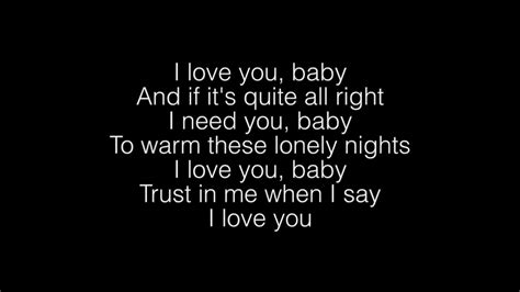 I Love You Baby Tekst - Margaret Wiegel