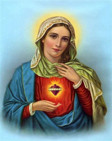 IMMACULATE HEART OF MARY - CATHOLIC PRINTS PICTURES - Catholic Pictures