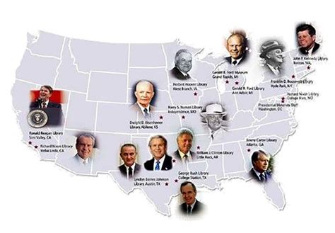 Us Presidential Libraries Map Us Presidential Libraries Map Map Best Us Presidential Of Us ...