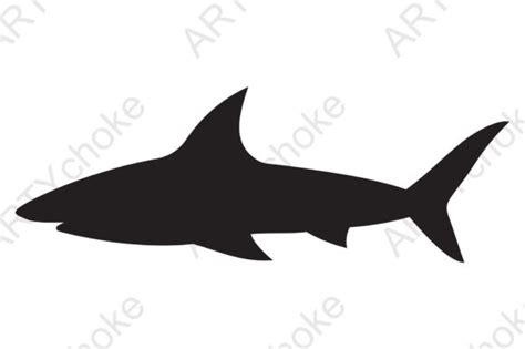 Shark Silhouette. SVG File for Cricut Graphic by artychoke.design ...