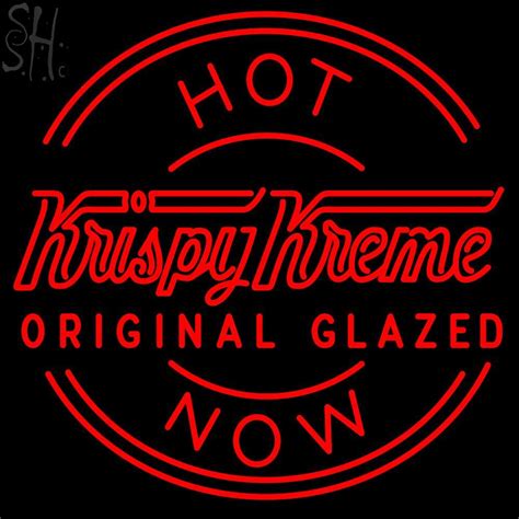 Custom Hot Krispy Kreme Original Glazed Now Neon Sign Tube Neon Light ...