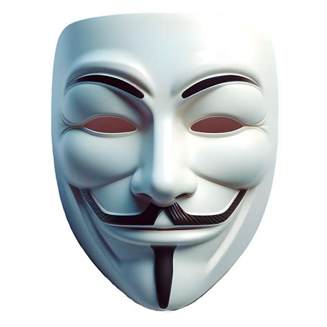 AI generated Anonymous mask isolated on transparent background 35241199 PNG