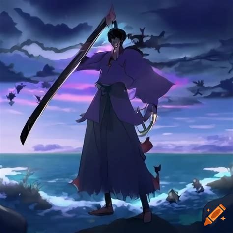 Anime-style image of zanpakuto summoning cloud warriors