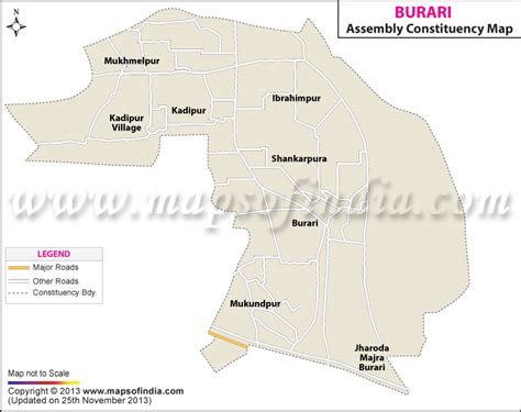 Burari Assembly (Vidhan Sabha) Election Results 2015, Constituency Map, Candidate List