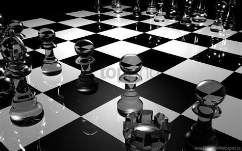 Black White Board Chess Glass Surface Wallpaper Background Best Stock Photos - Image ID 141615 ...