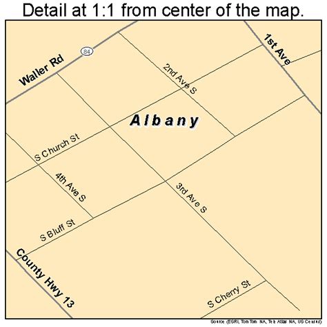 Albany Illinois Street Map 1700516