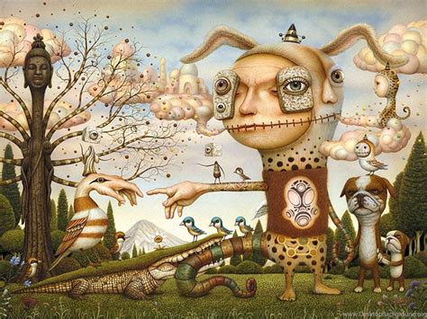 Neosurrealism Or Pop Surrealism / Lowbrow Art Desktop Background