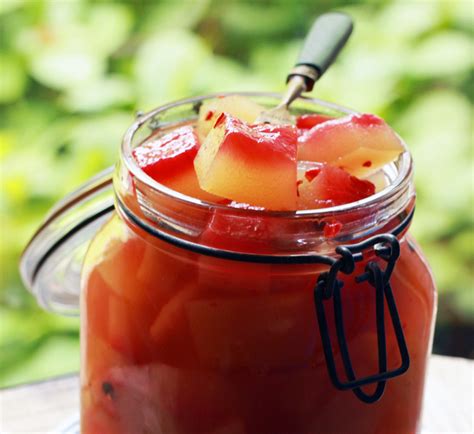 Alton Brown's Watermelon Rind Pickles Recipe