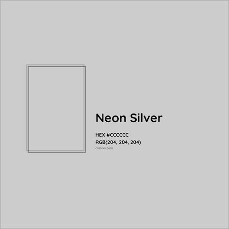 About Neon Silver - Color codes, similar colors and paints - colorxs.com