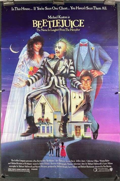 BEETLEJUICE, Original Vintage Tim Burton Film Poster - Original Vintage Movie Posters