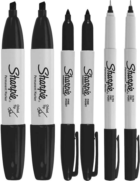 Sharpie Permanent Markers (6 Pack) | Professional Organizer