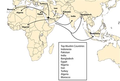 A Map Of Indonesia Of Islamic Diffusion