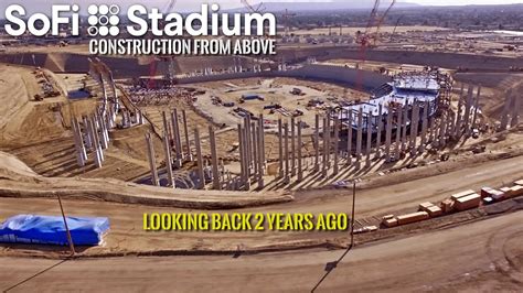 Sofi Stadium Construction Aerials from 2 years ago - YouTube