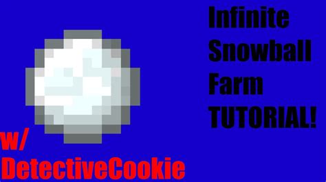 Minecraft - Infinite Snowball Farm TUTORIAL! SUPER EASY! - YouTube