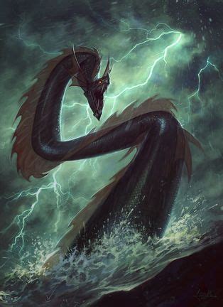 Image result for Giant sea snake art | Sea serpent, Sea monsters, Snake art