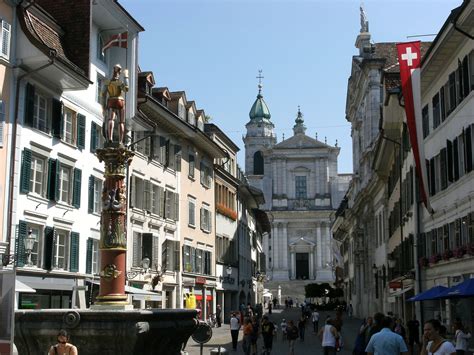 Solothurn, Hauptgasse. St.Ursen cathedral ~ Switzerland Scape, Places Ive Been, Switzerland ...