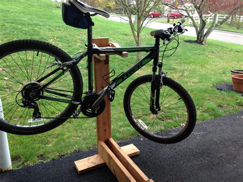 Diy Bike Repair Stand Bicycle Wood Pipe Clamp Youtube Build Homemade Mountain Pvc Instructables ...