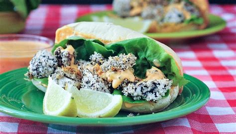 Vegan Oyster Po Boy Sandwiches