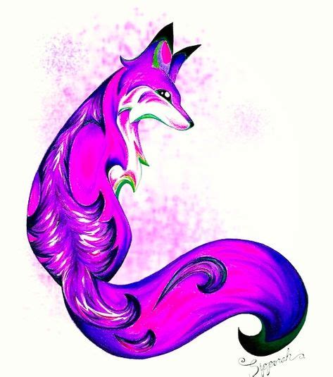 Purple Fantasy Fox by Sipporah Art and Illustration | Illustration art, Fantasy illustration ...