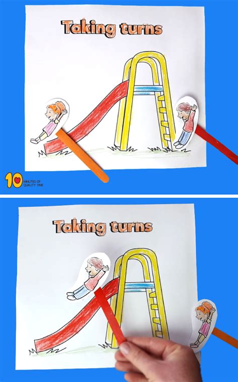 Taking Turns in the Playground - Paper Craft‏ | Paper crafts for kids, Paper crafts, Preschool ...