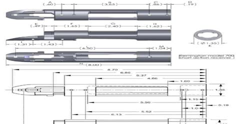 5A6Z4 Remington 700 Action Blueprints