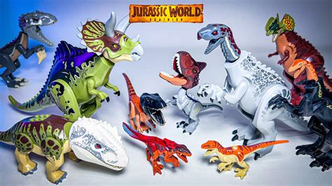 ALL LEGO DINOSAURS FROM JURASSIC WORLD! Indoraptor,