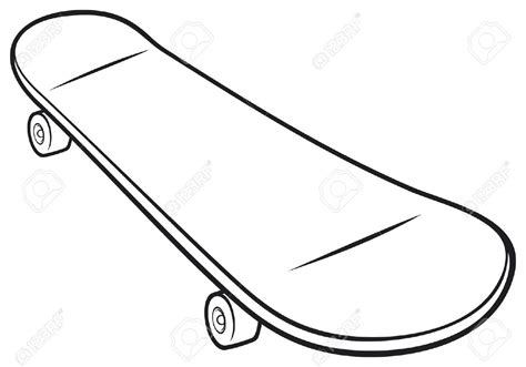 Skateboard Clipart Black And White | Free download on ClipArtMag