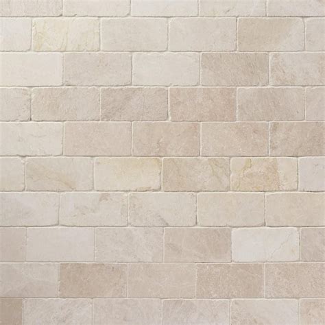 Botticino Beige Marble Tile | Stone backsplash kitchen, Kitchen ...