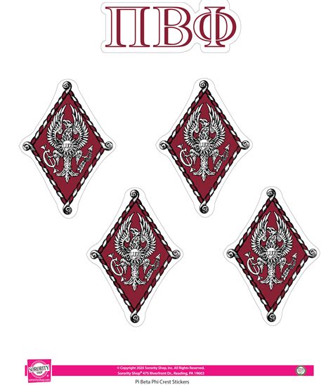 Pi Beta Phi Crest Sticker Sheet – SororityShop