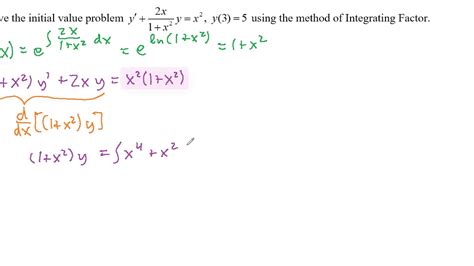 solve the initial value problem first order differential equation