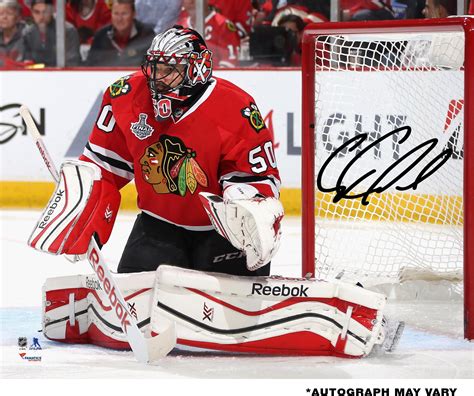 Corey Crawford Chicago Blackhawks 2015 Stanley Cup Champions Autographed 8" x 10" Stanley Cup ...