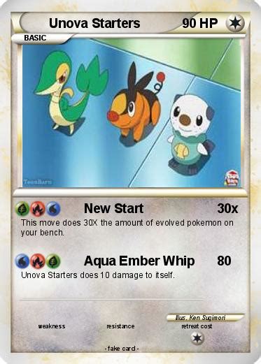 Pokémon Unova Starters 13 13 - New Start - My Pokemon Card