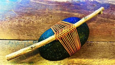 Zen rock knot : Mizuhiki cord weaving - YouTube | Diy stone wrapping, Stone wrapping, Zen rock