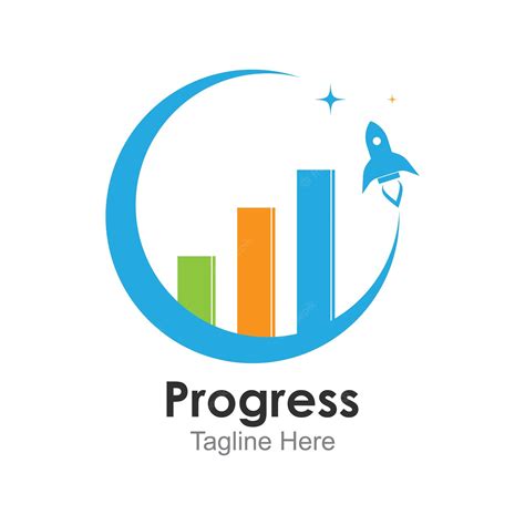 Premium Vector | Rocket progress logogood progress logo vector icon ...