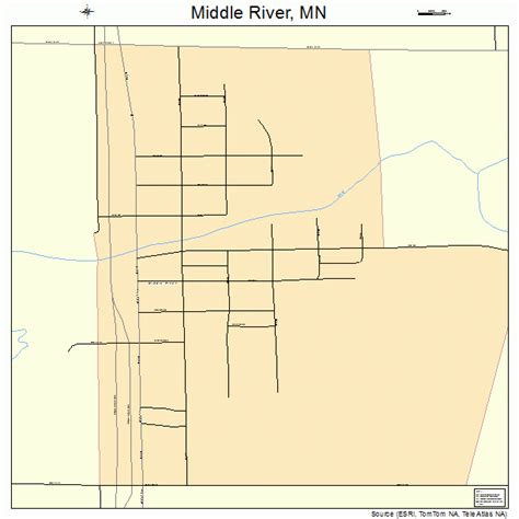 Middle River Minnesota Street Map 2741912