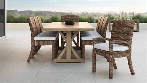 Sunset West Havana 9 Piece Outdoor Dining Set with a Rectangular ...